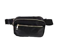 Kisangel Riñoneras para Mujer De Moda Ajustable, Bolsa De Cintura Deportiva Negra, Material Práctico y Duradero, Adecuado para Viajes, Senderismo y Correr