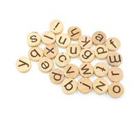Kisangel Rodajas De Letras De Madera 13mm 7mm Grosor Piezas Del Alfabeto Natural Material Ecológico Para Manualidades Educativas 78 Unidades Pack 3 Piezas