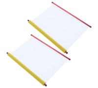 Kisangel Rollos de Caligrafía China de Tela Oxford de Color Claro, 2 Piezas Buena Absorción y Flexibilidad para Practicar Caligrafía y Pintura en Acuarela