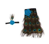 Kisangel Ropa De Pavo Real Disfraz Infantil para Fotos Cien Días Conjunto Adorable De Ropa para Accesorio De Fotografía Infantil Forma De Pájaro