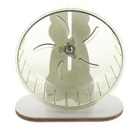 Kisangel Rueda Silenciosa de Plástico para Hámster Ejercicios para Ratones Rueda de Correr para Mascotas Uso Nocturno