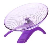 Kisangel Rueda Silenciosa para Hámster Grande de Plástico Soporte, Ejercicio para Pequeños Animales como Jerbos y Ardillas en Casa o Tienda de Mascotas
