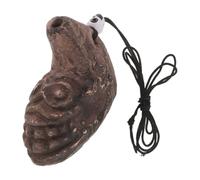 Kisangel Silbato de la muerte azteca con rostro humano - Juguete de arcilla hecho a mano de 125 con sonido de grito fuerte - Silbato con sonido humano auténtico - Regalo de broma de terror para
