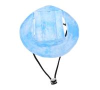 Kisangel Sombrero Sol para Mascotas Gorra de Verano Ajustable con Agujeros Orejas Protección UV para Perros y Gatos Pequeños para Paseos Días Soleados