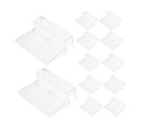 Kisangel Soporte Clips Tapa Acuario 12pcs Clips Vidrio Transparente Fácil Instalación