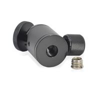 Kisangel Soporte de Luz para Fotografía Cabezal de Bola Mini de Aluminio Tornillo Ajustable de 1/4 Trípode de Mesa Portátil Negro Compatible Cámaras y Flashes para Uso en Estudio y