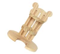 Kisangel Soporte De Madera para Botella De Agua De Mascotas Pequeñas Estable y Resistente Soporte para Dispensador De Agua De Hámster Fácil Instalación Anti-caída Color Madera