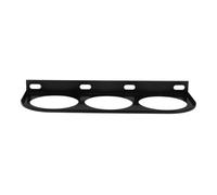 Kisangel Soporte de Montaje del Indicador, Soporte para Medidor de Automóvil, Hierro Negro, 3 Orificios, para Gauge, Interior de Coche, Fácil Instalación y Retirada