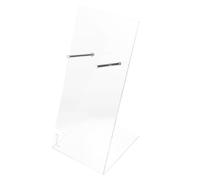 Kisangel Soporte de Pared para Secador de Pelo de Acrílico Transparente | Expositor para Salón y Escaparate, Almacenamiento sin Enredos, Uso en Pared o Encimera
