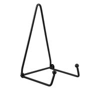 Kisangel Soporte para Platos Pequeño de Metal Negro Expositor Plegable de Pared y Sobremesa para Cuadros Marcos de Fotos y Libros de Recetas Caballete Versátil para Decoración