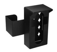 Kisangel Soporte sin Taladro para Timbre de Video Capota Metálica Negra Antirrobo, Compatible Ring y Blink, Montaje Seguro para Puerta de Apartamento y Protección contra Intemperie