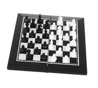 Kisangel Tablero de Ajedrez Plegable Portátil Tablero de PP Resistente Antideslizante Juego de Mesa Compacto para Viajes y Actividades al Aire para Adultos