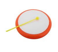 Kisangel Tambor Infantil de Plástico Naranja Baqueta Instrumento Musical Educativo para Desarrollo de Coordinación para de Infantes y Actividades Casa