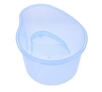 Kisangel Tanque para Tortugas de Plástico Azul Rampa, Gran Capacidad y Diseño Fácil de Usar Que Evita la Fuga de Reptiles Hogar