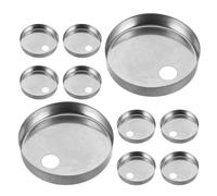 Kisangel Tapas Decorativas Resistentes Humedad 10 Piezas para Tornillos de Inodoro de Acero Inoxidable Plata Mantienen un Ambiente Higiénico para Fijación Segura del Asiento