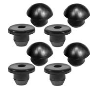 Kisangel Tapón de llenado de aceite del gato hidráulico 8PCS de goma negra, kit de tapa y tapón hidráulico, repuesto para gato de botella, instalación fácil
