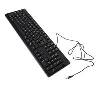 Kisangel Teclado USB Cable Tamaño Completo para Oficina y Hogar Teclado Electrónico Diseño Práctico y Conexión Estable en Español