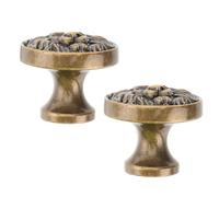 Kisangel Tirador para Cajón de Aleación de Zinc Cabeza de León Dorado, Resistente al Desgaste, Diseño Elegante y Antiguo para Muebles y Armarios en Proyectos Nuevos o Restauración, Paquete