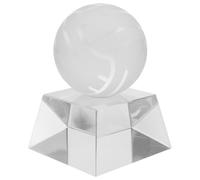 Kisangel Trofeo de Cristal para Premios Deportivos de Voleibol con Base Trapezoidal, Recuerdo de Competición Deportiva, Premio de Victoria con Diseño Transparente y Tamaño 4 Pulgadas