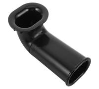Kisangel Tubo para Abertura de Caja Acústica en Plástico Negro, 146 Mm | Forma en L y Redonda, para Recinto de Subwoofer y Caja de Altavoz, Instalación DIY