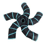 Kisangel Túnel Plegable para Gatos Forma de S Juguete Interactivo de Vías para Ejercicio de Mascotas Duradero y Práctico para Gatos y Cachorros Interiores