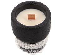Kisangel Velas Aromáticas Hogar y Decoración Artística en Vaso de Yeso Negro, Hechas a Mano Fragancia Duradera y Efecto Relajante para Ambiente Acogedor