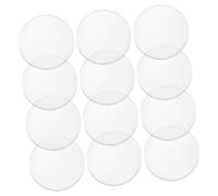 Kisangel Ventosas Transparentes para Muebles De Vidrio 25mm x 3mm Espaciadores De Plástico para Mesa De Cristal 12 Piezas Almohadillas Protectoras Amortiguadoras Uso Doméstico