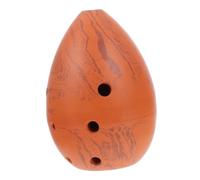 Kisangel Xun Con Forma De Gota Para Principiantes Instrumento Musical Portátil Para Aprendizaje y Prácticas Caseras Color Tierra