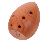 Kisangel Xun para Principiantes de 8 Agujeros con Forma de Gota, Tono F, Barro Color Tierra, Instrumento Musical Tradicional Adultos, Obsequio de Cumpleaños Compacto y Fácil de Tocar