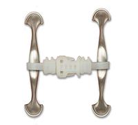 Kiscords Cerraduras de seguridad para armarios de bebé para asas, cierres de seguridad para niños para el hogar, correa de seguridad para armarios a prueba de bebés, puerta de cocina, caravana, sin