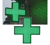 KISFWIU LED Neon Cross Sign, 48 * 48cm Brillante LED Farmacia Cruz para Pared Ventana Decoración, Farmacia Clínica