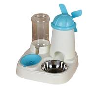 kiskick Alimentador automático para mascotas, estación de agua de alimentos, dispensador de gato de gran capacidad, 1,1 l/2,5 l, color azul 2