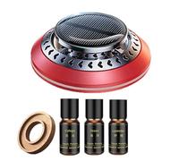kiskick Ambientador para coche, regalo de Navidad, energía solar, aromaterapia, tabletas de incienso de haya, para encuentro de luz, giratorio, aromas de larga duración, adorno interior de coche,