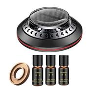 kiskick Ambientador para coche, [regalo de Navidad] energía solar para coche, aromaterapia, tabletas de incienso de haya, para encuentro de luz, giratorio, aromas de larga duración, adorno interior de