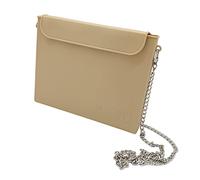 kiskick Bolsa de Maquillaje con Cadena, Organizador de cosméticos, Bolsa de Almacenamiento de lápiz Labial, Duradera Caqui
