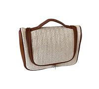 kiskick Bolsa organizadora de Maquillaje Bolsa de cosméticos versátil Bolsa organizadora de artículos de tocador Ligera de Gran Capacidad Blanco L