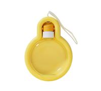 kiskick Botella de agua de viaje para perros, dispensador de agua portátil a prueba de fugas, botella de agua para mascotas con cuenco para viajes, senderismo, camping, 350 ml/500 ml, amarillo 500 ml