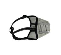 kiskick Bozal para perro para control de mordeduras, ligero, ajustable, malla transpirable, cubierta bucal para mascotas, tamaño cómodo, duradero, gris, XL
