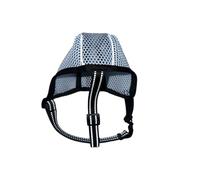 kiskick Bozal para perro para control de mordeduras, ligero, ajustable, malla transpirable, cubierta bucal para mascotas, tamaño cómodo, duradero, azul, S