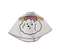 kiskick Capa transparente para mascotas, capa duradera para mascotas, capa para mascotas, cómoda capa ajustable para corte de pelo para mascotas con estampado de dibujos animados, ideal para gatos,