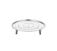 kiskick Cesta de vapor redonda de acero inoxidable con soporte extraíble, apilable, multifunción, resistente al calor, bandeja para cocinar al vapor, para verduras, albóndigas y mariscos, 20 unidades