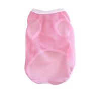 kiskick Chaleco de malla para mascotas pequeñas, chaleco de malla transpirable para perro, color sólido, cómodo, camisa suave para gatos, ropa de verano para mascotas, suministros para mascotas, rosa,