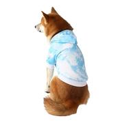 kiskick Cómoda sudadera con capucha para mascotas, ropa de moda para otoño e invierno, linda, suave, colorida, estampada, manga corta, dos patas, sudadera para perros medianos y grandes, traje de