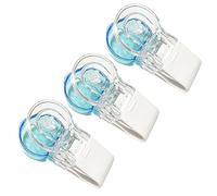 kiskick Dispensador de píldoras portátil para una fácil gestión de medicamentos, sin esfuerzo, cómodo, píldoras pequeñas, sin complicaciones, 2 piezas/3 piezas, blanco simple, 2 piezas