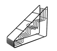 kiskick Este Estante de Almacenamiento adopta un diseño Curvo y está Equipado con barandillas para Que Sea más Seguro y Compatible con Usted para almacenar artículos. Soporte de Metal para Jarabe