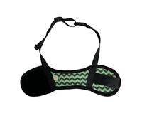 kiskick Exquisita mano de obra bozal para perro, grado de apriete, bozal para perro, ajustable, colorido, transpirable, cómodo, protector bucal para mascotas, verde claro, L