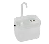kiskick Fuente de Agua para Gatos, Fuente de Agua para Gatos de 1,5 l con Sensor de Movimiento Fuente de Agua automática para Mascotas Puerto USB Ventosa Fija Parada de Inicio automática para Gatos
