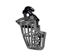 kiskick Hebilla japonesa accesorio para mascotas protección oral bozal de perro cubierta de boca ajustable para una alta durabilidad completa plástico transpirable antiladridos negro 4