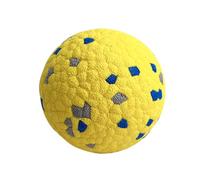 kiskick Juguetes masticables agresivos para perros, pelotas de juego resistentes, pelota de tenis interactiva, indestructible, para masticadores, agua duradera, diversión al aire libre, amarillo, 7,6