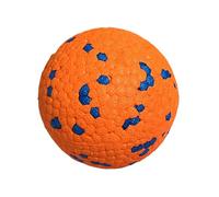 kiskick Juguetes masticables agresivos para perros, pelotas de juego resistentes, pelota de tenis interactiva, indestructible, para masticadores, agua duradera, diversión al aire libre, naranja, 2.5